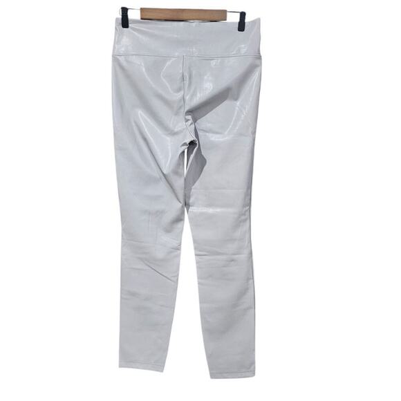 Badgley Mischka Vegan Leather High Rise Leggings Heather Grey Size M - Picture 5 of 8